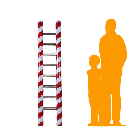 Large Candy Cane Ladder Statue LM Treasures - H