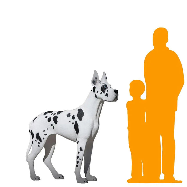 Great Dane Dog Life Size Statue LM Treasures - H