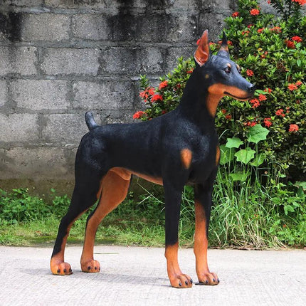 Doberman Dog Life Size Statue LM Treasures - H