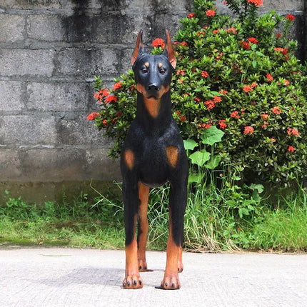 Doberman Dog Life Size Statue LM Treasures - H
