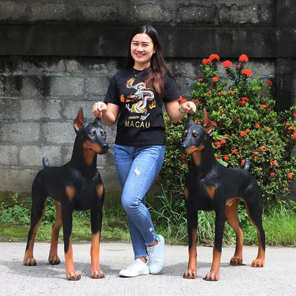 Doberman Dog Life Size Statue LM Treasures - H