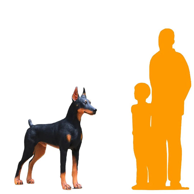 Doberman Dog Life Size Statue LM Treasures - H