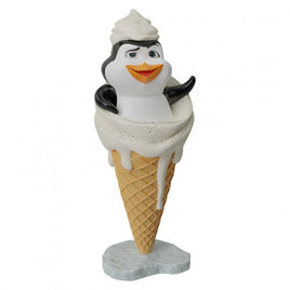 Comic Penguin In Ice Cream Life Size Statue - LM Treasures 