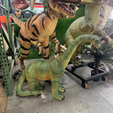 Small Brachiosaurus Baby Dinosaur Statue - LM Treasures 