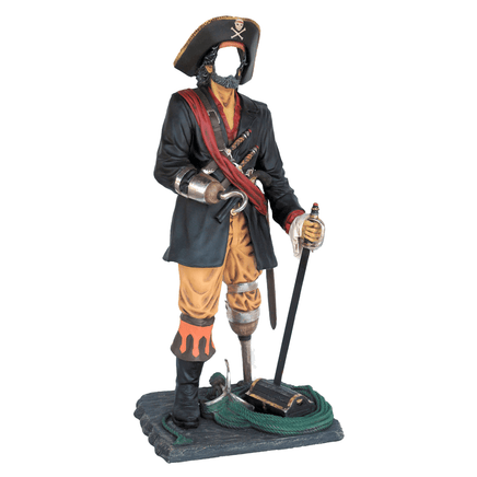 Pirate Captain Hook Photo Op Life Size Statue - LM Treasures 