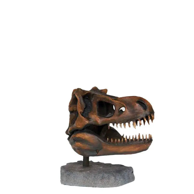 T-Rex Dinosaur Skull Head Life Size Statue LM Treasures - A