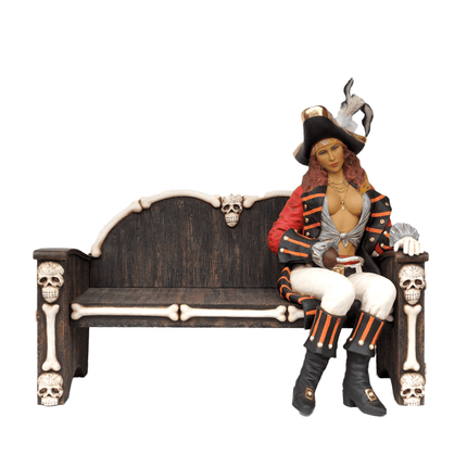 Lady Pirate Sitting Life Size Statue - LM Treasures 