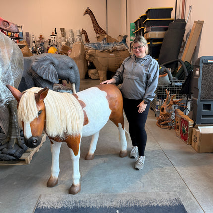 Shetland Pony Life Size Statue LM Treasures - A
