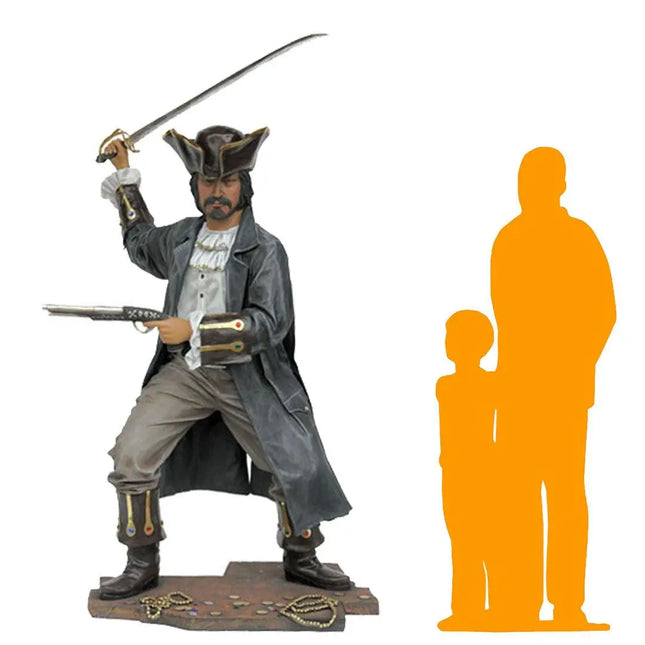Buccaneer Pirate Life Size Statue LM Treasures - A