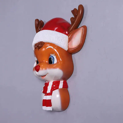Cute Comic Reindeer Wall Decor Statue LM Treasures - H