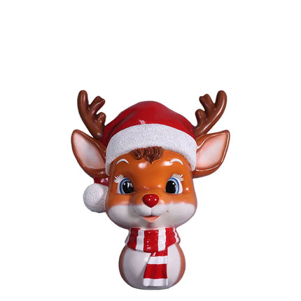 Cute Comic Reindeer Wall Decor Statue LM Treasures - H