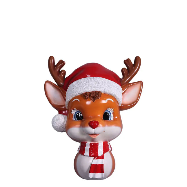Cute Comic Reindeer Wall Decor Statue LM Treasures - H
