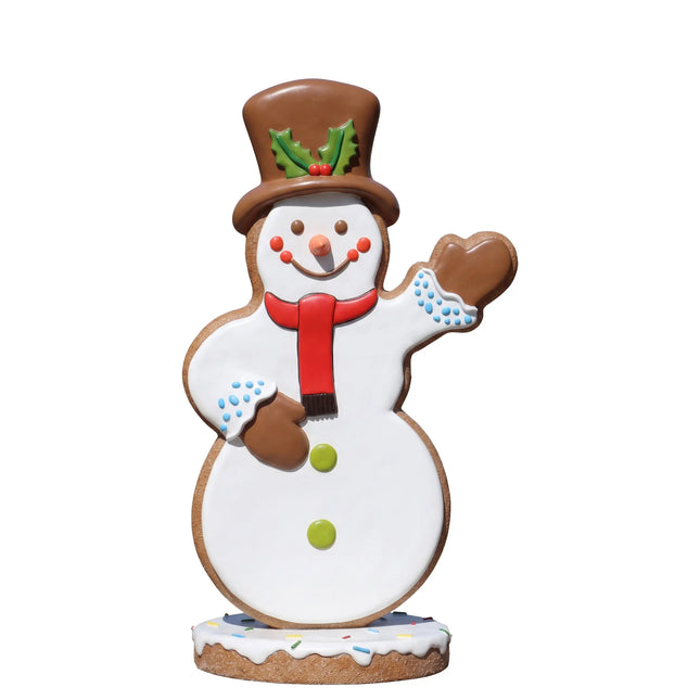 Gingerbread Snowman Life Size Christmas Statue LM Treasures - H
