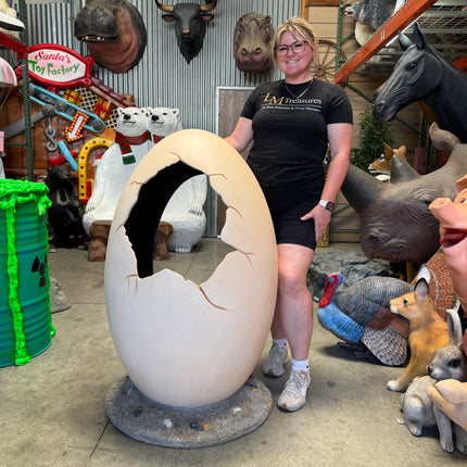 Small Dinosaur Egg Photo Op Statue