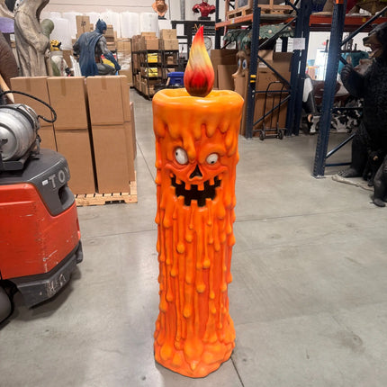 Pumpkin Candle Life Size Statue LM Treasures - H