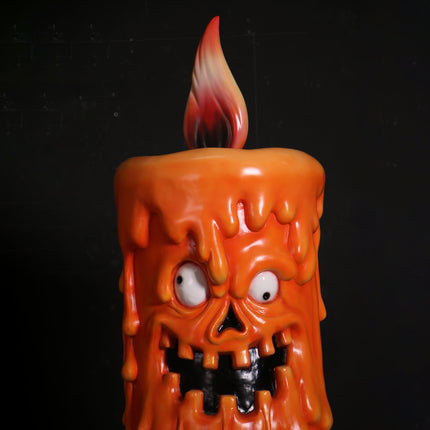 Pumpkin Candle Life Size Statue - LM Treasures