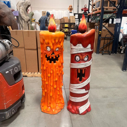 Pumpkin Candle Life Size Statue LM Treasures - H