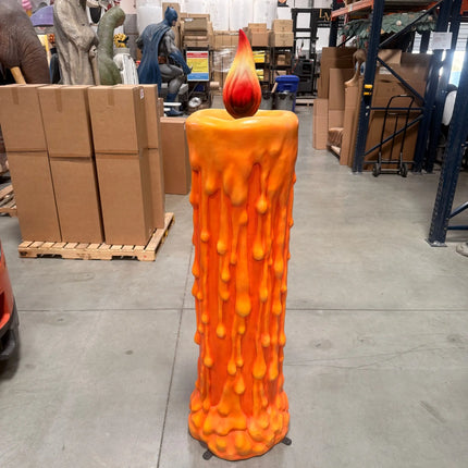 Pumpkin Candle Life Size Statue LM Treasures - H