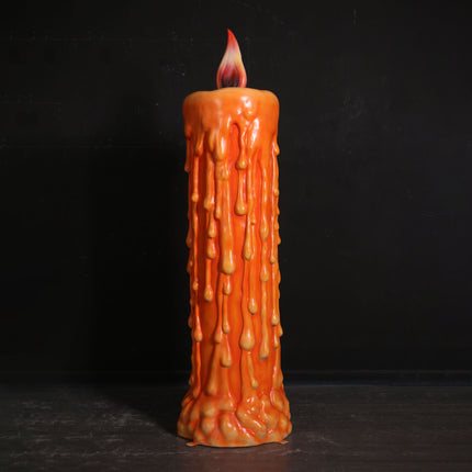 Pumpkin Candle Life Size Statue - LM Treasures