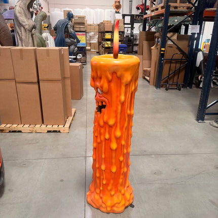 Pumpkin Candle Life Size Statue LM Treasures - H