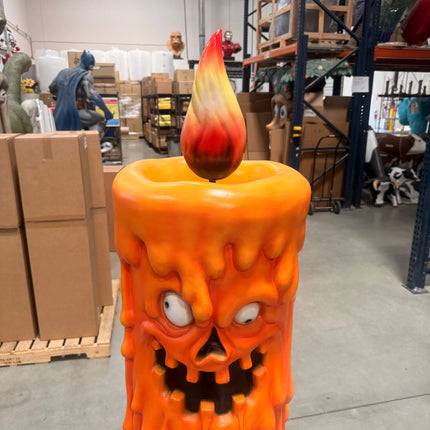 Pumpkin Candle Life Size Statue LM Treasures - H