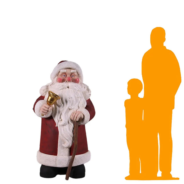 Vintage Mr. Claus Small 4ft Statue LM Treasures - H