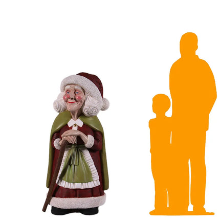 Vintage Mrs. Claus Small 4ft Statue LM Treasures - H