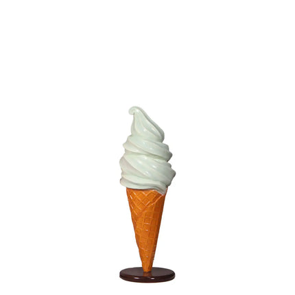 Small Mint Soft Serve Ice Cream Table Top Statue - LM Treasures
