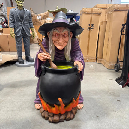 Witch with Cauldron Small Statue LM Treasures - H