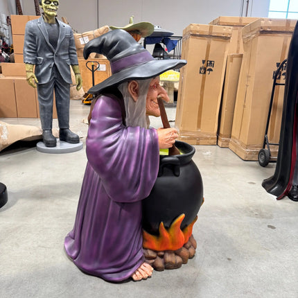 Witch with Cauldron Small Statue LM Treasures - H