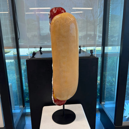 Small Hot Dog on Base Statue - LM Treasures