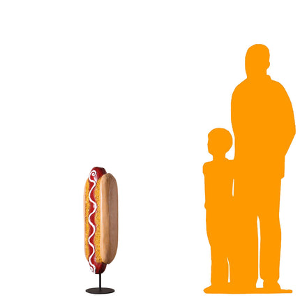 Small Hot Dog on Base Statue LM Treasures - H