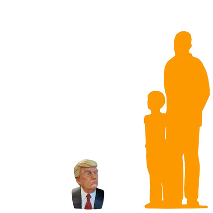 Donald Trump Full Color Bust Statue LM Treasures - H
