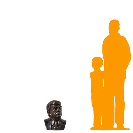 Small Donald Trump Bust Life Size Statue