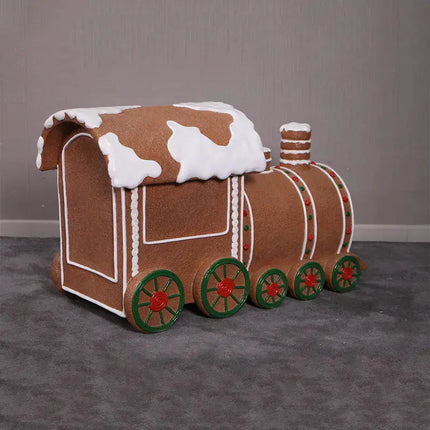 Small Gingerbread Train Statue LM Treasures - H