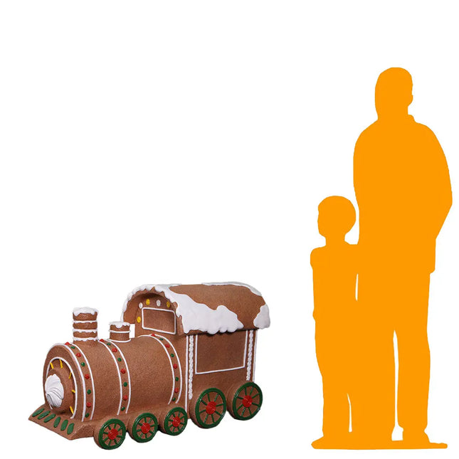 Small Gingerbread Train Statue LM Treasures - H