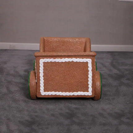 Small Gingerbread Cart Photo Op Statue LM Treasures - H
