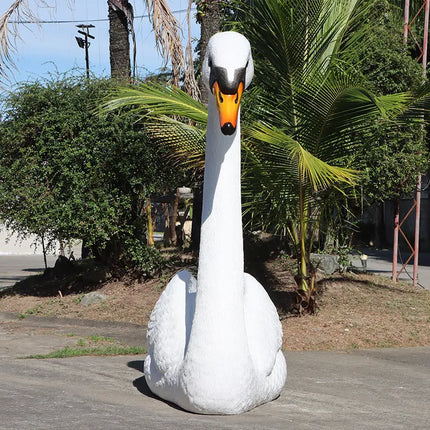 Jumbo Swan Amore Life Size Statue