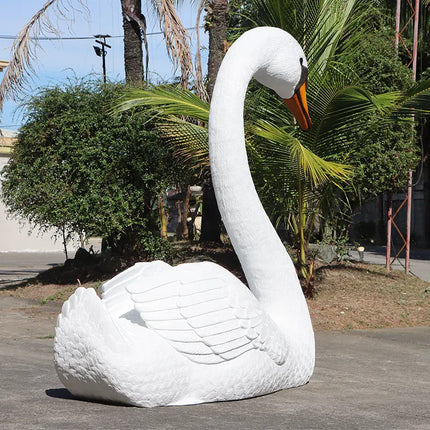 Jumbo Swan Amore Life Size Statue