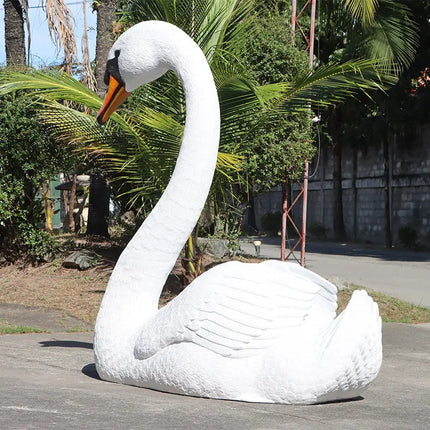 Jumbo Swan Amore Life Size Statue