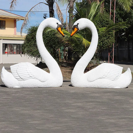 Jumbo Swan Amore Life Size Statue