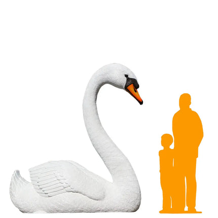 Jumbo Swan Amore Life Size Statue