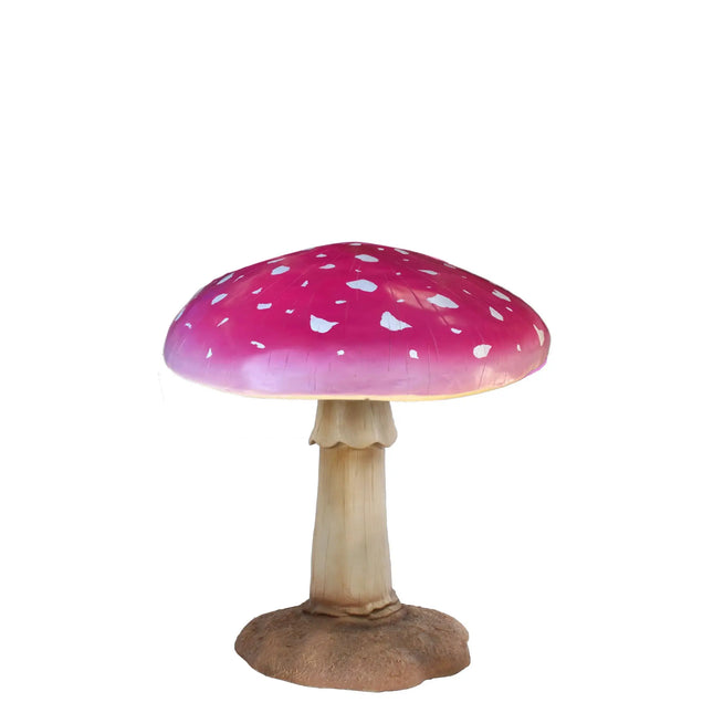 Large Purple Mushroom Over Sized Statue