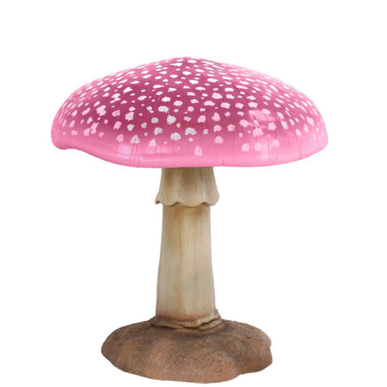 Large Pink Mushroom Over Sized Statue - LM Treasures 