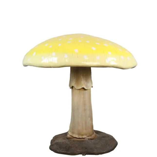 Large Yellow Mushroom Over Sized Statue LM Treasures - T