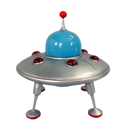 Comic UFO Landed Alien Spaceship Statue LM Treasures - T