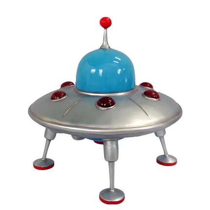 Comic UFO Landed Alien Spaceship Statue LM Treasures - T