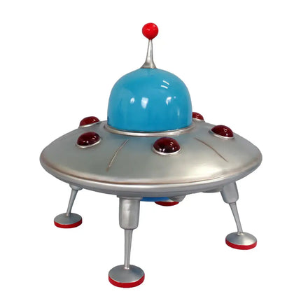 Comic UFO Landed Alien Spaceship Statue LM Treasures - T