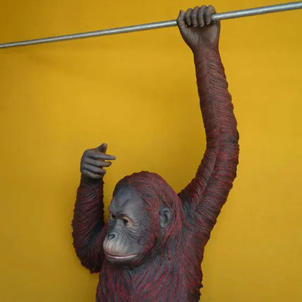 Hanging Jumbo Orangutan Monkey Statue