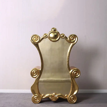Red Royal Throne Christmas Chair Statue